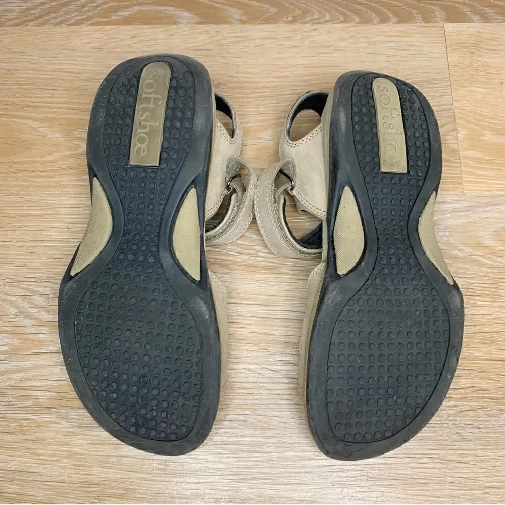 Soft Shoe by Medicus Sand Adjustable Strap Sandals, Size 7